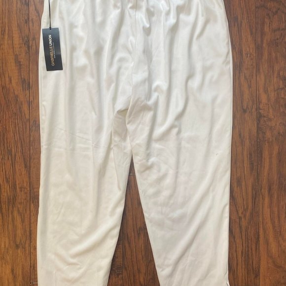 NEW YORK & COMPANY Gabrielle Union White Tie Belt Stretch Waist Pants sz XL NWT - Picture 4 of 8